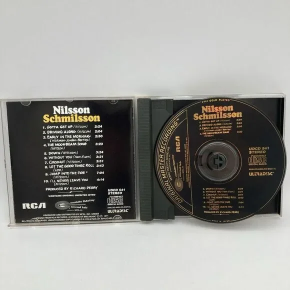 HARRY NILSSON ORIGINAL MASTER RECORDINGS CD NILSSON SCHMILSSON
